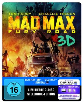 Mad Max: Fury Road (Limited Steelbook, 3D Blu-ray+Blu-ray) (2015) [3D Blu-ray] 