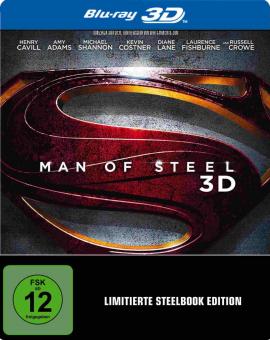 Man of Steel (Steelbook) (2013) [3D Blu-ray] [Gebraucht - Zustand (Sehr Gut)] 