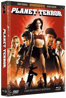 Planet Terror (Limited Uncut Wattiertes Mediabook, Blu-ray+DVD) (2007) [FSK 18] [Blu-ray] 