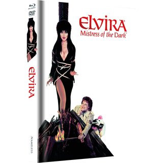 Elvira - Herrscherin der Dunkelheit (Limited Mediabook, Blu-ray+DVD, Dog Cover) (1988) [Blu-ray] 