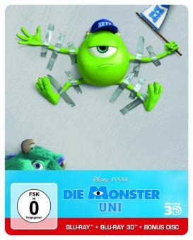 Die Monster Uni (Limited Steelbook, 3D Blu-ray + Blu-ray + Bonusdisc) (2013) [3D Blu-ray] 