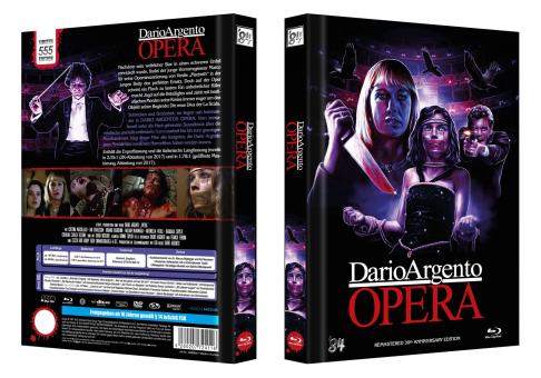 Opera - Terror in der Oper (Limited 4 Disc Mediabook, 2 Blu-ray's+2 DVDs) (1987) [Blu-ray] 