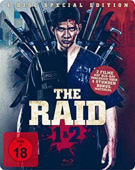 The Raid 1&2 (Limited Uncut Steelbook, 2 Blu-ray's+2 DVDs) [FSK 18] [Blu-ray] 