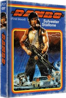 Rambo 1 - First Blood (Limited Mediabook, Blu-ray+DVD, Cover A) (1982) [Blu-ray] 