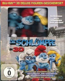 Die Schlümpfe (Deluxe Figuren-Geschenkset) (+ 2D, Kurzfilm, Eine schlumpfige Weihnachtsgeschichte, 3 Figuren, Steelbook) (2011) [3D Blu-ray] 