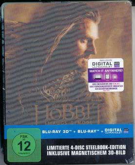 Der Hobbit: Smaugs Einöde (4 Disc Steelbook, 3D Blu-ray+Blu-ray) (2013) [3D Blu-ray] 