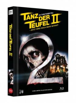 Tanz der Teufel 2 (3 Disc Limited Mediabook, 4K Ultra HD+Blu-ray, Cover C) (1987) [4K Ultra HD] 