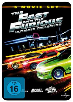 The Fast and the Furious 1 - 3 (Ultimate Collection, 3 DVDs im Steelbook, Limited Edtion) 