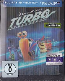 Turbo - Kleine Schnecke, großer Traum (Limited Steelbook, 3D Blu-ray+Blu-ray) (2013) [3D Blu-ray] 
