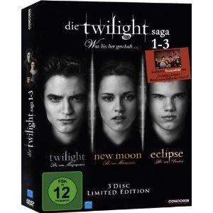 Twilight Saga 1 -3: Was bis(s)her geschah (Limited Edition inkl. Sammelkarte) (3 DVDs) 