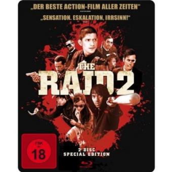 The Raid 2 - Ungeschnittene Fassung (2 Disc Special Edition, Steelbook) (2014) [FSK 18] [Blu-ray] [Gebraucht - Zustand (Sehr Gut)] 