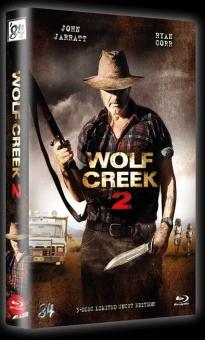 Wolf Creek 2 (3 Disc Limited Uncut Hartbox, Blu-ray + 2 DVDs, Cover A) (2013) [FSK 18] [Blu-ray] 