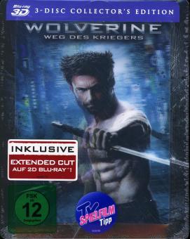 Wolverine: Weg des Kriegers (inkl. Extended Cut) (3 Disc Steelbook) (2013) [3D Blu-ray] 