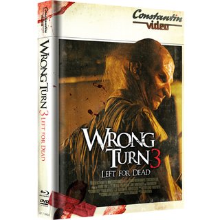 Wrong Turn 3 - Left for Dead (Limited Mediabook, Blu-ray+DVD, Retro Cover) (2009) [FSK 18] [Blu-ray] 
